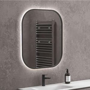 Καθρέπτης Τοίχου Με Φως Led Sharon SHARON6070-B 60x2,4x70cm Black Karag