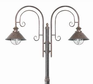 FARO BARCELONA Φως ιστού Nautica 2fl, Καφέ / Σκουριάς, Μέταλλο, Αντίκα