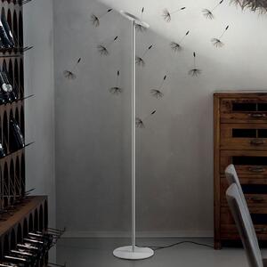 Linea Light Φωτιστικό δαπέδου LED Joshua σε λευκό χρώμα, ρυθμιζόμενος, Λευκό, Σαλόνι / τραπεζαρία, Μέταλλο, σύγχρονο