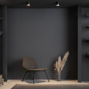 LOOM DESIGN Ray LED σποτ οροφής Ø9.3cm 13W μαύρο, ρυθμιζόμενος, Μαύρο, Σαλόνι / τραπεζαρία, Μέταλλο, σύγχρονο