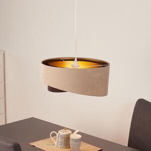 Maco Design Arianna κρεμαστό φωτιστικό σε πολυεπίπεδη εμφάνιση, 2 χρωμάτων, ρυθμιζόμενος, Μπεζ, Σαλόνι / τραπεζαρία, Ύφασμα / Κλωστοϋφαντουργία, Νεανική διαβίωση