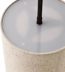 Audo Copenhagen Hashira Κρεμαστό φωτιστικό από λινό, Ø18cm, φυσικό, ρυθμιζόμενος, Μπεζ, Σαλόνι / τραπεζαρία, Ύφασμα / Κλωστοϋφαντουργία, σχεδιασμός