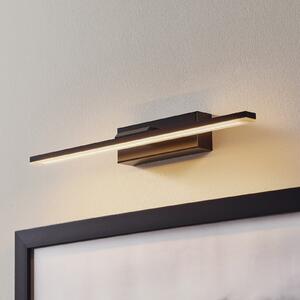 MCJ Φωτιστικό τοίχου LED Miroir 40 cm μαύρο 3000K, Μαύρο, Μπάνιο, Μέταλλο, σύγχρονο