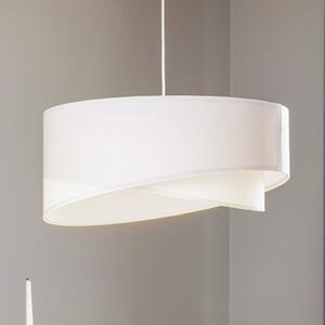 Maco Design Κρεμαστό φωτιστικό Vivien σε λευκό βελούδο, ρυθμιζόμενος, Λευκό, Σαλόνι / τραπεζαρία, Ύφασμα / Κλωστοϋφαντουργία, σύγχρονο