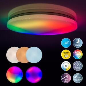 Näve LED φωτιστικό οροφής Rainbow, dimmable, RGBW, φως νύχτας, ρυθμιζόμενος, Λευκό, Διάδρομος, Πλαστικό, σύγχρονο