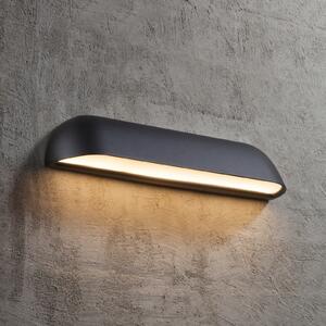 Nordlux Εξωτερικό φωτιστικό τοίχου LED Front 36, μαύρο, Μαύρο, Μέταλλο, σύγχρονο