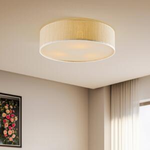 Nowodvorski Lighting Φωτιστικό οροφής Turda, Ø 50 cm, λευκό, ρυθμιζόμενος, Λευκό, Σαλόνι / τραπεζαρία, Ύφασμα / Κλωστοϋφαντουργία, σύγχρονο