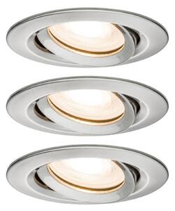 Paulmann Nova LED ενσωματωμένος προβολέας, ρυθμιζόμενος, IP65, σίδηρος, ρυθμιζόμενος, Μεταλλικό, Σαλόνι / τραπεζαρία, Μέταλλο, σύγχρονο, Φωτιστικά εσοχής στρογγυλά