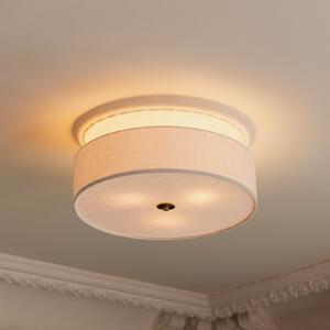 Globen Lighting Φωτιστικό οροφής Noah Ø 50 cm λευκό, ρυθμιζόμενος, Λευκό, Σαλόνι / τραπεζαρία, Ύφασμα / Κλωστοϋφαντουργία, Σκανδιναβικό