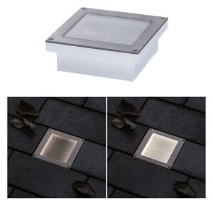 Paulmann Brick LED φωτιστικό δαπέδου με εσοχή, 10x10cm, Γκρι, Μέταλλο, σύγχρονο, Γωνιακά φωτιστικά