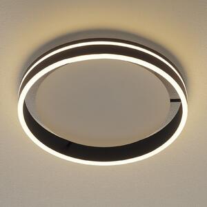 Q-Smart-Home Paul Neuhaus Q-VITO LED φωτιστικό οροφής 40cm ανθρακί, ρυθμιζόμενος, Μαύρο, Σαλόνι / τραπεζαρία, Μέταλλο, σύγχρονο