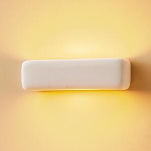 SOLLUX LIGHTING Φωτιστικό τοίχου Noris up/down από λευκή κεραμική, ρυθμιζόμενος, Λευκό, Σαλόνι / τραπεζαρία, Κεραμικό υλικό, σύγχρονο