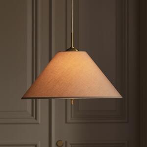 Globen Lighting Κρεμαστό φωτιστικό IRIS 50, καφέ μοκά, Ø 50 cm, ρυθμιζόμενος, Καφέ / Σκουριάς, Σαλόνι / τραπεζαρία, Ύφασμα / Κλωστοϋφαντουργία, Σκανδιναβικό