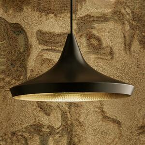 Tom Dixon Beat Wide LED κρεμαστό φωτιστικό, μαύρο, ρυθμιζόμενος, Μαύρο, Σαλόνι / τραπεζαρία, Μέταλλο, σχεδιασμός