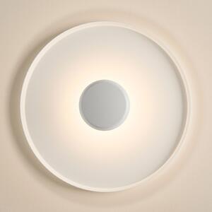 Vibia Top LED απλίκι τοίχου Ø 60 cm λευκό, ρυθμιζόμενος, Λευκό, Σαλόνι / τραπεζαρία, Μέταλλο, σύγχρονο