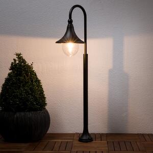 Lindby Φωτιστικό μονοπατιών Daphne, 120 cm, μαύρο, μέταλλο, E27, ρυθμιζόμενος, Μαύρο, Αλουμίνιο, σύγχρονο