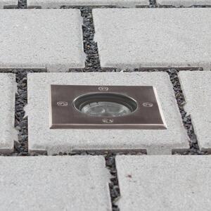 Lucande LED φωτιστικό δαπέδου Ava, 12 cm x cm, IP67, Μεταλλικό, Μέταλλο, σύγχρονο, Γωνιακά φωτιστικά
