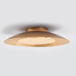 Lindby LED φωτιστικό οροφής Keti, Ø 35 cm, χρυσό, στρογγυλό, μέταλλο, Χρυσό / Ορείχαλκου, Διάδρομος, Μέταλλο, σύγχρονο, Στρογγυλό τοίχο