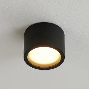 Arcchio downlight Nieva, GX53, μαύρο, στρογγυλό, Ø 10cm, μεταλλικό, ρυθμιζόμενος, Μαύρο, Διάδρομος, Αλουμίνιο, σύγχρονο