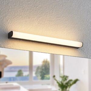 Lindby Ulisan LED φωτιστικό τοίχου μπάνιου, στρογγυλό, 58,8 cm, Μαύρο, Μπάνιο, Μέταλλο, σύγχρονο