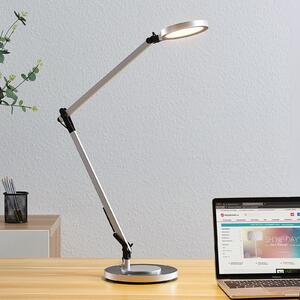Lindby Λαμπτήρας γραφείου Rilana LED με ροοστάτη, ρυθμιζόμενος, Μεταλλικό, Μελέτη / Γραφείο, Μέταλλο, σύγχρονο
