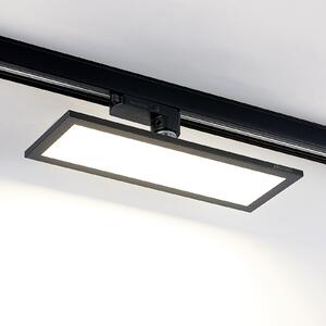 Arcchio Hairis 3-φασικό πάνελ LED, 30 cm, μαύρο, 4000 K, Μαύρο, Μελέτη / Γραφείο, Πλαστικό, σύγχρονο
