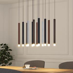 Lucande LED κρεμαστό φωτιστικό Stoika, 80cm, 16-light, γωνιακό, ρυθμιζόμενος, Πολύχρωμο, Σαλόνι / τραπεζαρία, Πλαστικό, σύγχρονο