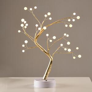 ^ “TREE WITH BALL LIGHTS” 36 LED ΛΑΜΠΑΚ ΜΠΑΤΑΡ(3xAA)/USB ΘΕΡΜΟ ΛΕΥΚΟ IP20 50cm