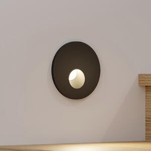 Arcchio Φωτιστικό εσοχής LED Vexi, Ø 7,5 cm, μαύρο, αλουμίνιο, CCT, ρυθμιζόμενος, Μαύρο, Σαλόνι / τραπεζαρία, Αλουμίνιο, σύγχρονο, Φωτιστικά εσοχής στρογγυλά