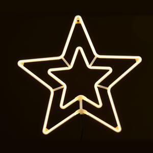 ^ "DOUBLE STARS" 300 NEON LED 3m NEON DOUBLE SMD ΦΩΤ., WW ΣΤΑΘ., IP44, 55CM, 1.5m ΚΑΛ