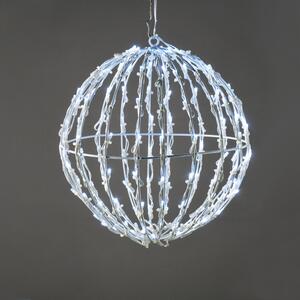 ^ "3D BALL" ΣΧΕΔΙΟ 100 LED ΛΑΜΠ. ΣΕΙΡΑ, ΨΥΧΡΟ ΛΕΥΚΟ, ΑΝΤΑΠΤ. (4.5VDC), IP44, 20x20x21cm, ΛΕΥΚΟ ΚΑΛ