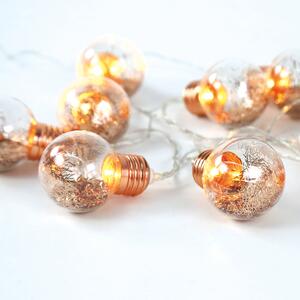 ^ "GLASS COPPER LED BULB" 10 LED ΛΑΜΠ. ΣΕΙΡΑ ΜΠΑΤ. (2xAA), WW,IP20, 135+30cm, ΔΙΑΦ ΚΑΛ ΤΡΟΦ