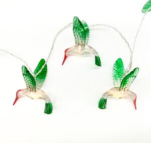 ^ "ACRYLIC COLORED BIRDS", 10 LED ΛΑΜΠ. ΣΕΙΡΑ ΜΠΑΤ. (3xAA), WW,IP20, 135+30cm, ΔΙΑΦ. ΚΑΛ. ΤΡΟΦ