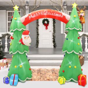 INFLATABLE 2 XMAS TREES ARCH 40 LED ΛΑΜΠ.ΑΝΤΑΠ.(12V) CW ΣΤΑΘΕΡΟ IP44 225*92*180cm 2m ΚΑΛ