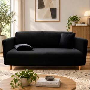 Ελαστικό Κάλυμμα Καναπε Mila Douceur d'intérieur με μήκος 180-230cm - Black