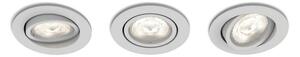 Philips 50113/87/P0 - ΣΕΤ 3x LED Φως dimmer CASEMENT LED/4,5W/230V