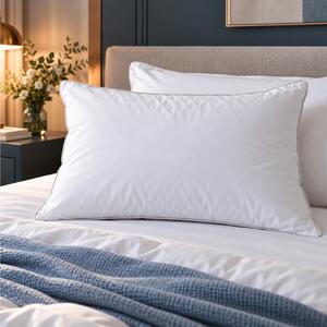 Μαξιλάρι Ύπνου NiceFeelings από 100% Cotton Percale TC233, με γέμιση Microfiber 0.9D και διαστάσεις 50x70cm