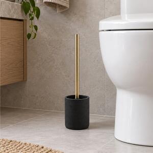 Πιγκάλ μπάνιου Aquamarbre Douceur d'intérieur με διαστάσεις 10.2x10.2x36.5cm - Black