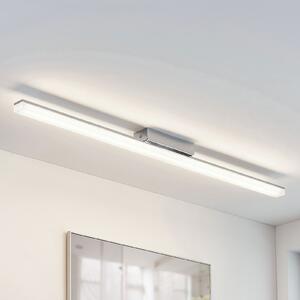 Lindby LED φωτιστικό οροφής μπάνιου Levke, 100 cm, dimmable, IP44, ρυθμιζόμενος, Λευκό, Μπάνιο, Μέταλλο, σύγχρονο