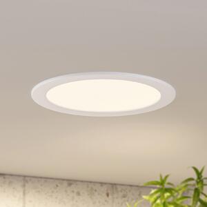 PRIOS Φωτιστικό εσοχής Prios LED Cadance, λευκό, 24cm, σετ 10 τεμαχίων, CCT, ρυθμιζόμενος, Λευκό, Μπάνιο, Αλουμίνιο, σύγχρονο, Φωτιστικά εσοχής στρογγυλά