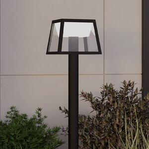 EGLO Ηλιακό φως μονοπατιών LED Altilia, ύψος 106 cm, μαύρο, αισθητήρας, Μαύρο, Πλαστικό, σύγχρονο