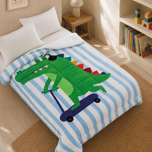 Κουβέρτα Fleece Μονή (160x220) Rythmos Rolling Croc