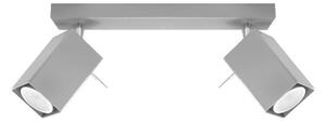 Sollux SL.0456 - Σποτ με 2 φώτα MERIDA 2xGU10/40W/230V γκρι