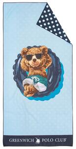 Παιδική Πετσέτα Θαλάσσης Microfiber 2 Όψεων (70x140) Greenwich Polo Club Junior 4043