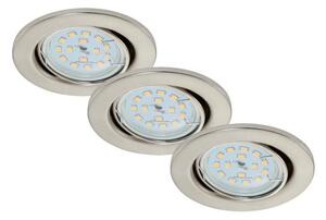 Briloner 7220-032 - ΣΥΣΚΕΥΑΣΙΑ 3x LED Χωνευτά φωτιστικά μπάνιου FIT 1xGU10/5W/230V