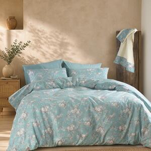 Παπλωματοθήκη Μονή (Σετ 160x250) Rythmos Camelia Γαλάζιο