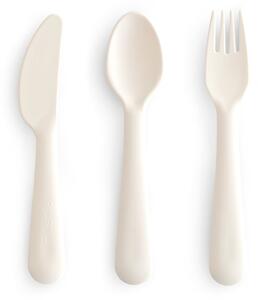 Πιρούνι-Μαχαίρι-Κουτάλι (Σετ) Mushie Ivory 66-101335