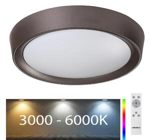 Rabalux - LED RGB Dimmable φωτιστικό οροφής LED/24W/230V + RC 3000-6000K