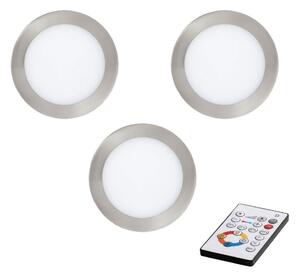 Eglo 78661 - SET 3x LED Dimmable χωνευτό φωτιστικό TINUS LED/6W/230V + RC