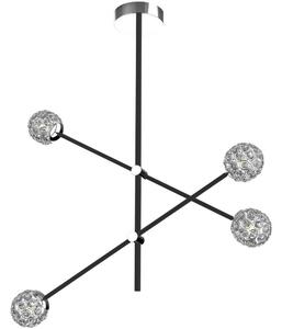 Πολύφωτο PAKSOS 4xG9/5W/230V μαύρο